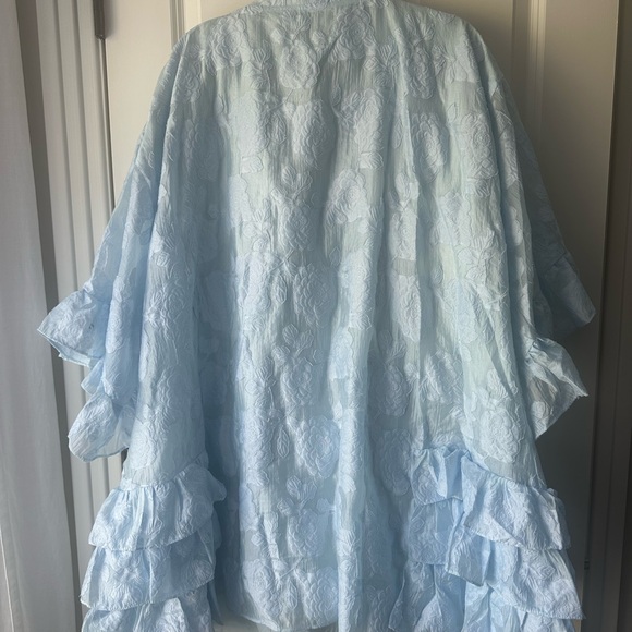 Baby blue ruffle smock dress - Picture 3 of 3